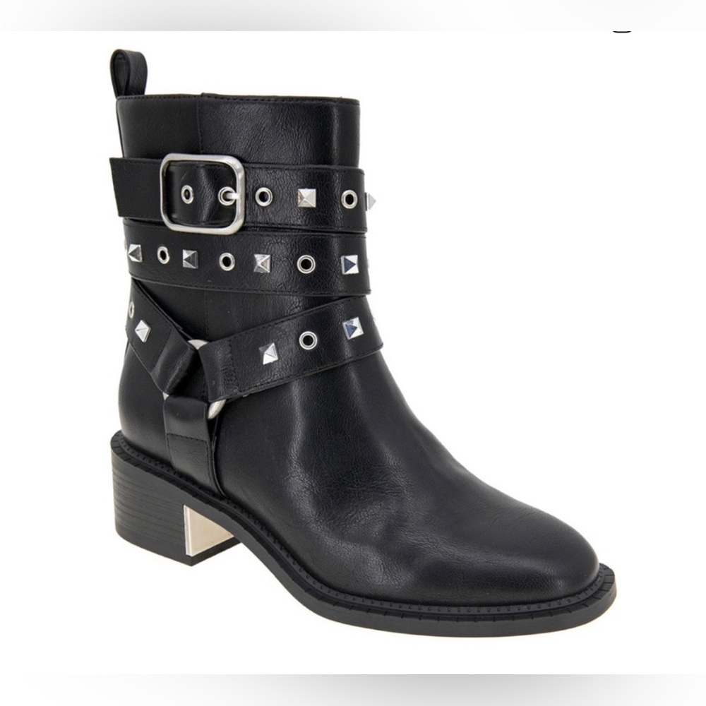 Black Leather Ankle Boots